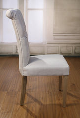 Giverny Dining Chair 100% Linen Oak