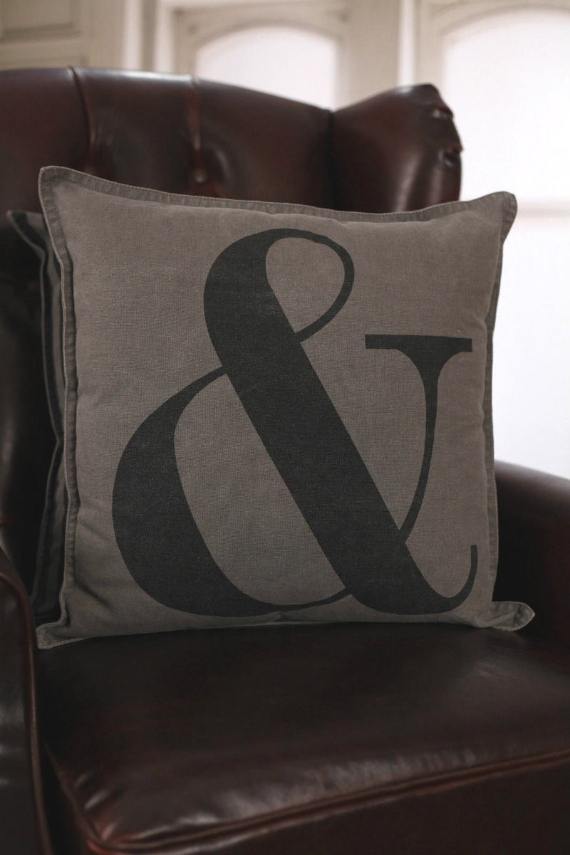 Decorator Cushion 45x45cm Ampersand Throw Pillow