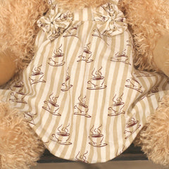 Settler Bears 'Layla' Handmade Teddy Bear Gift Linen Dress 43cms