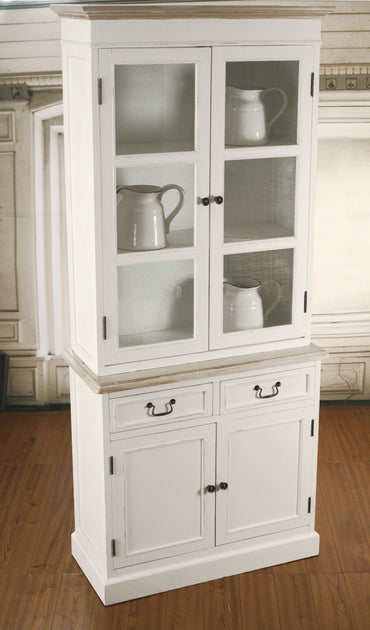 Hunter Buffet & Hutch 2 Door White | Buffet and Hutch